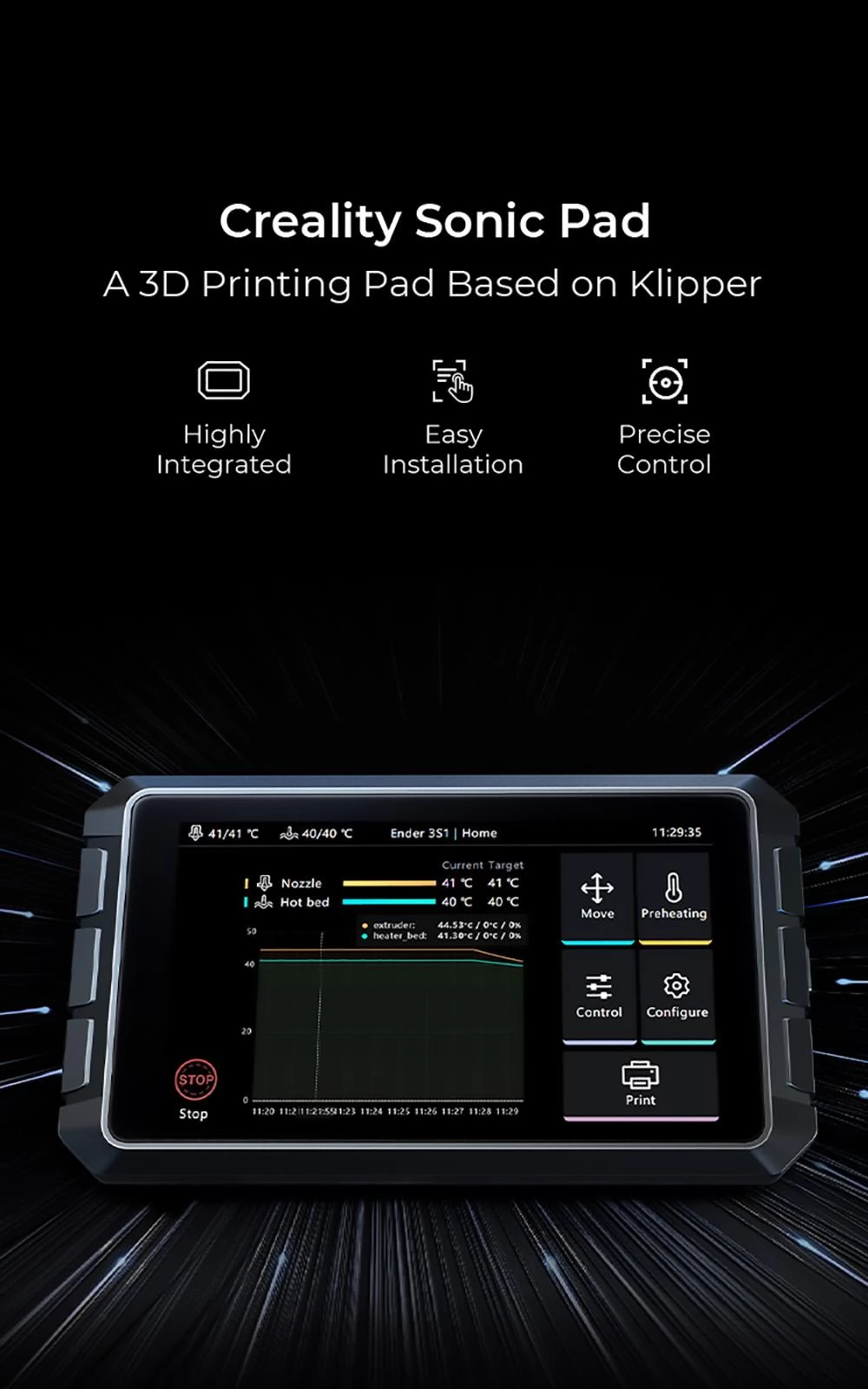 Creality Sonic Pad, Open Source 3D Printing Pad Based on Klipper
